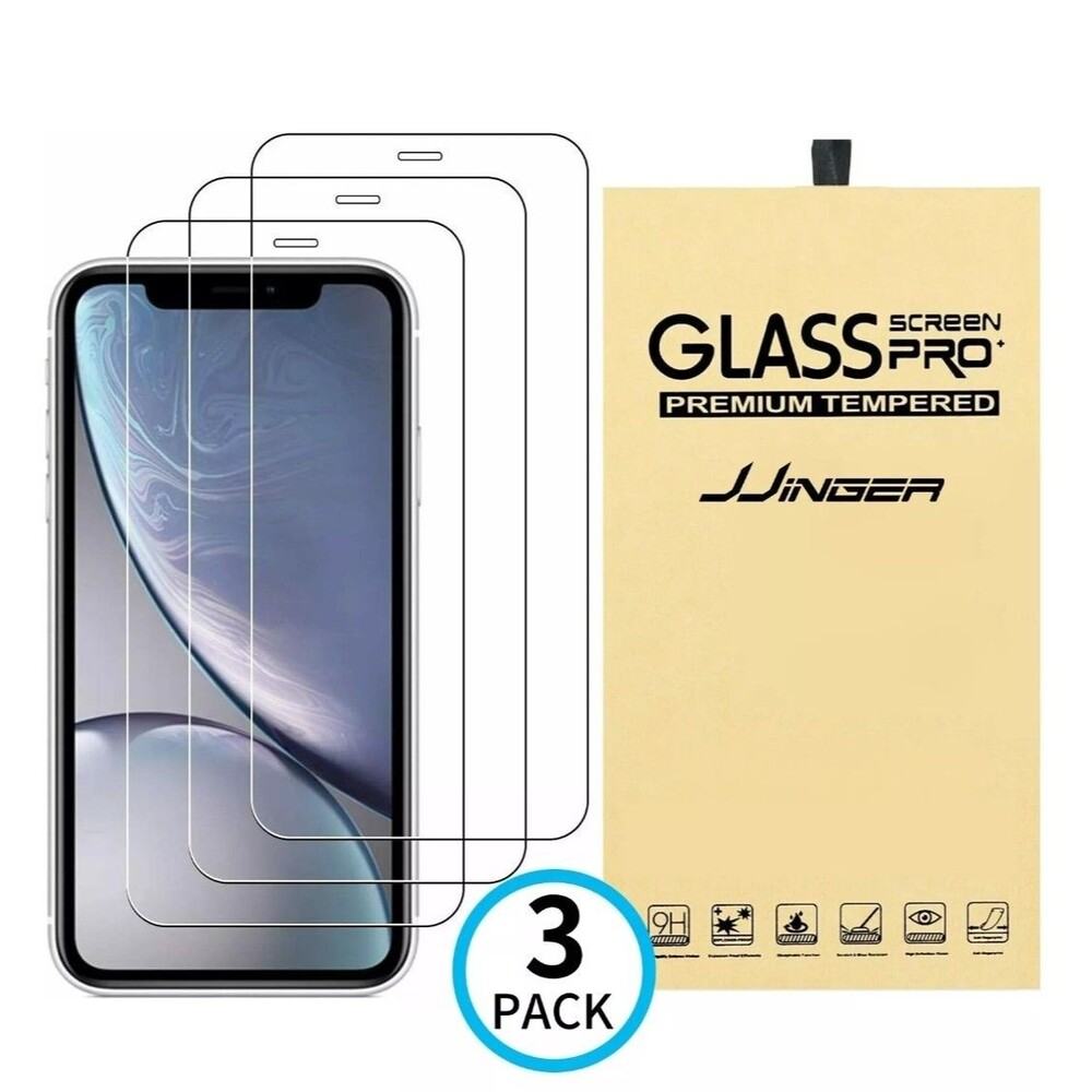 3X Tempered Glass Screen Protector For iPhone 16 Pro